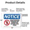Signmission Unauthorized Persons Not Permitted Beyond OSHA Notice Sign, Plastic, 14in W x 10in L, 2PK OS-2PACK-NS-P-1014-L-16777 - alternate 5